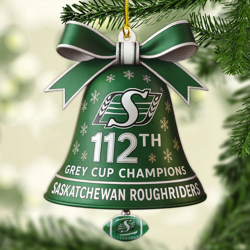 Saskatchewan Roughriders 2025 Grey Cup Champions Custom Shape 2-sided Acrylic Ornament – MAITM13922