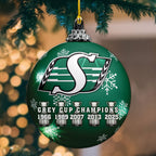 Saskatchewan Roughriders 2025 Grey Cup Champions Custom Shape 2-sided Acrylic Ornament – MAITM13924