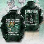 Saskatchewan Roughriders 2025 Grey Cup Champions 3D Apparel – MAITM13801