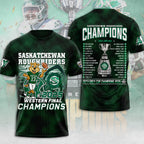 Saskatchewan Roughriders 2025 Grey Cup Champions 3D Apparel – MAITM13801