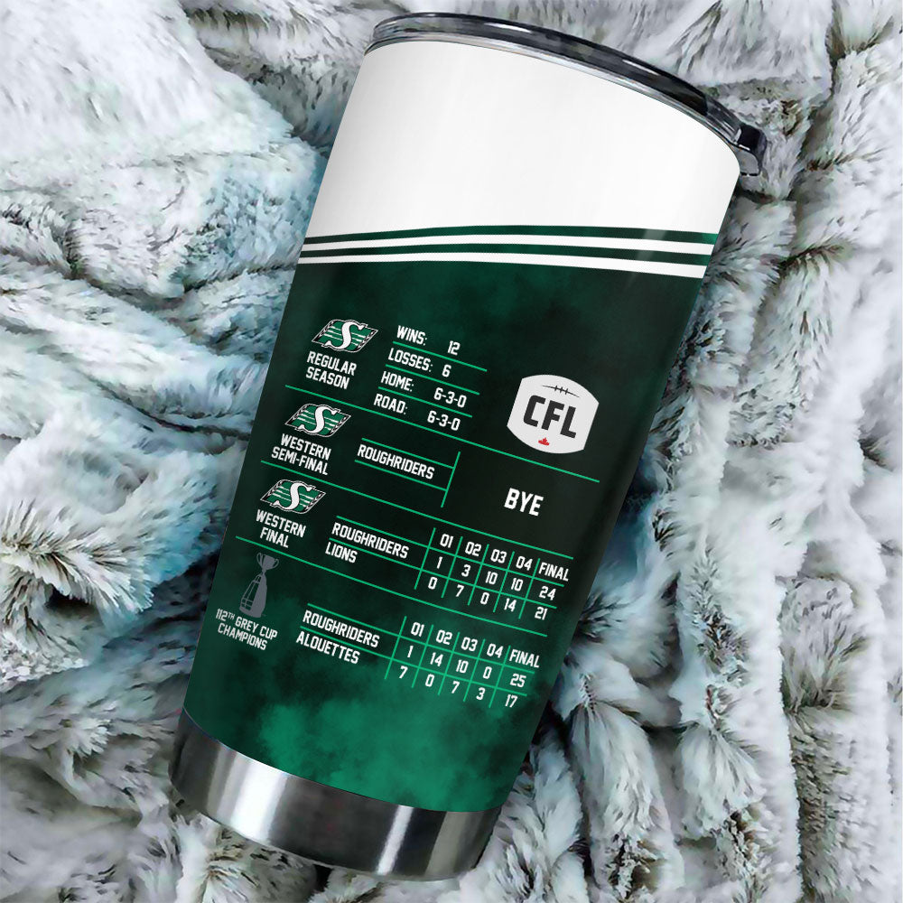 Saskatchewan Roughriders 2025 Grey Cup Champions Tumbler Cup – HOATT14784