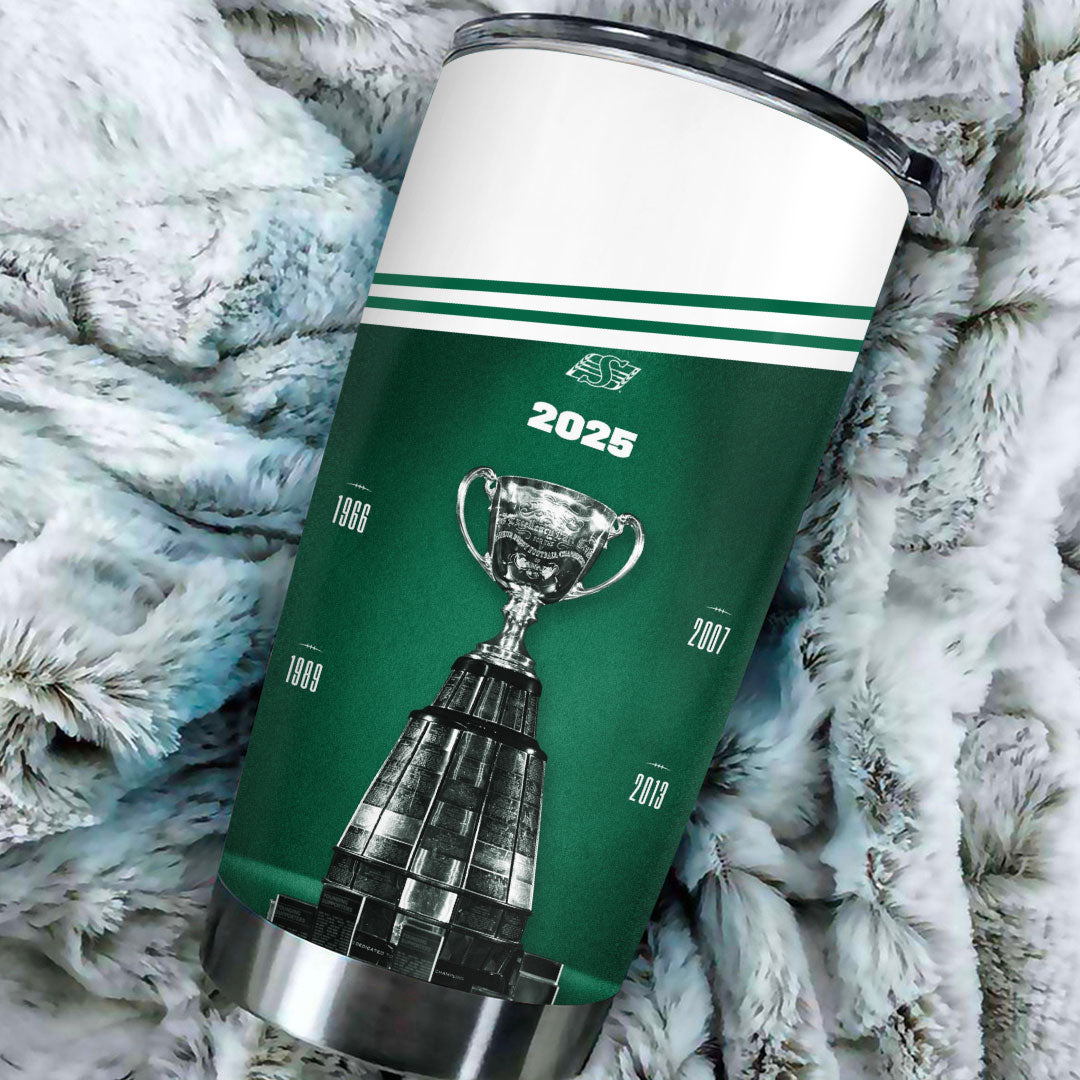 Saskatchewan Roughriders 2025 Grey Cup Champions Tumbler Cup – MAITM13909