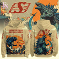 Saskatchewan Roughriders Special Godzilla Hoodie