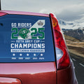 Saskatchewan Roughriders 2025 Grey Cup Champions 3D Car Sticker – TANTN18842