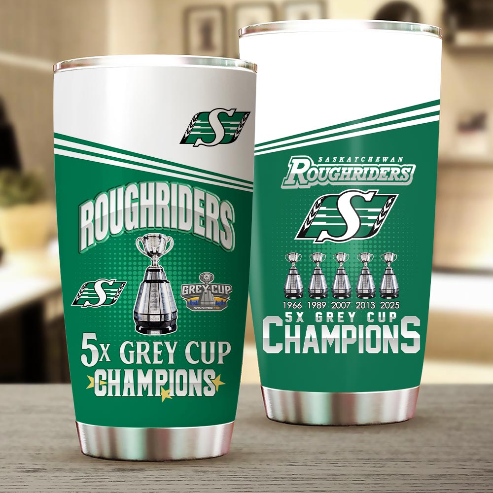 Saskatchewan Roughriders 2025 Grey Cup Champions Tumbler Cup – HOATT14867