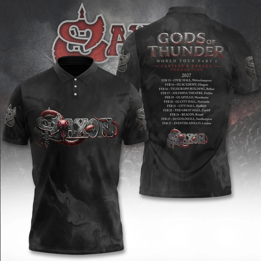 Saxon Gods of Thunder World Tour 2027 3D Apparel – TANTN25389
