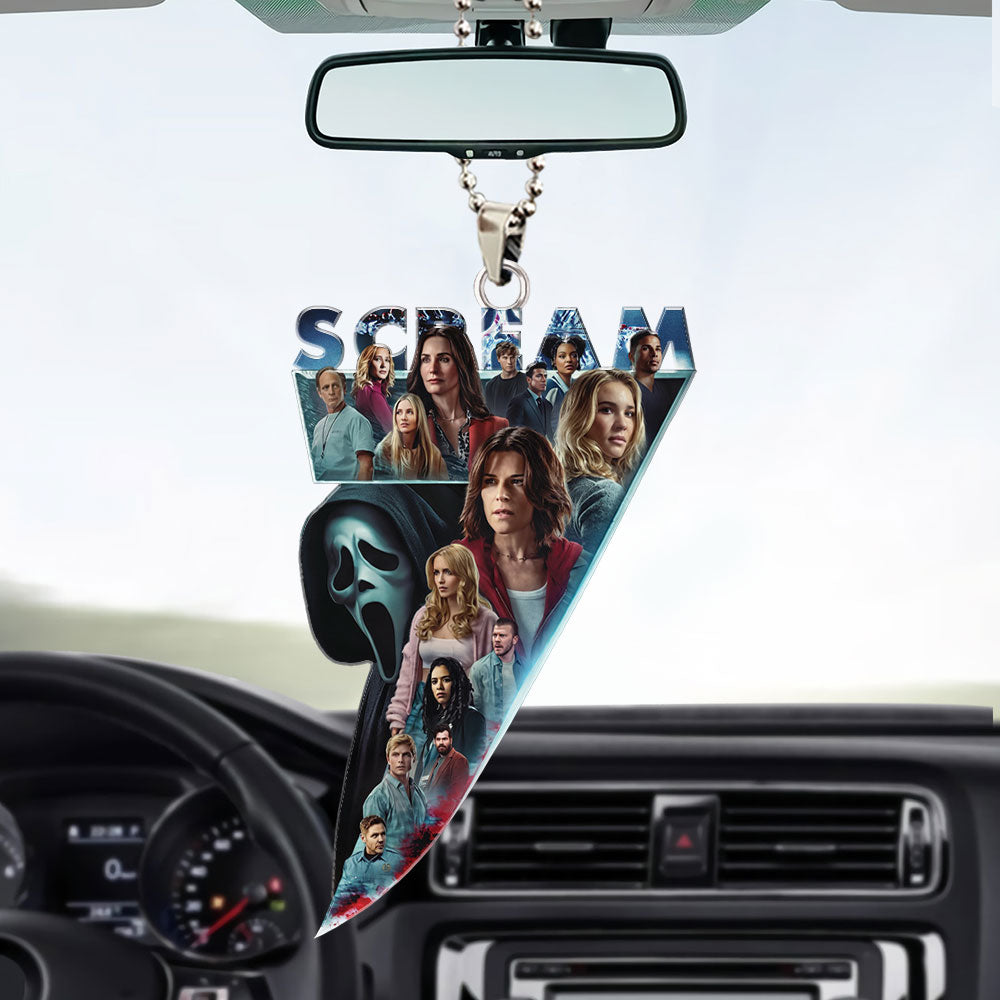 Scream 30th Anniversary Custom shape 2-sided Acrylic Car Ornament – GNE5947
