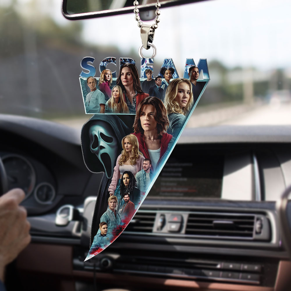 Scream 30th Anniversary Custom shape 2-sided Acrylic Car Ornament – GNE5947