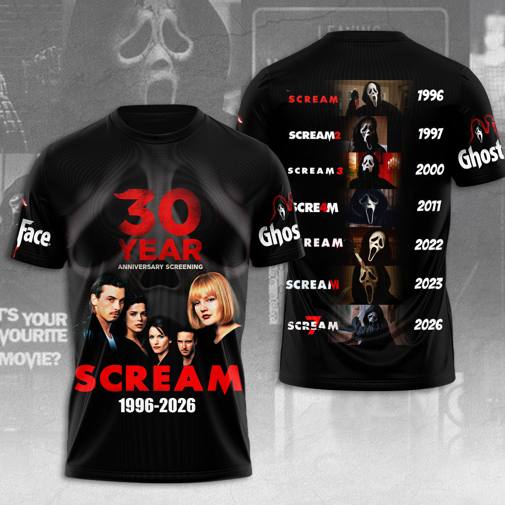 Scream 30th Anniversary 3D Apparel – MAITM14887
