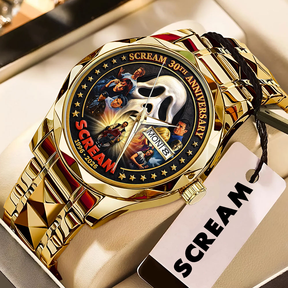 Scream 30th Anniversary Alloy Luxury Quartz Watch – TMTHU4186