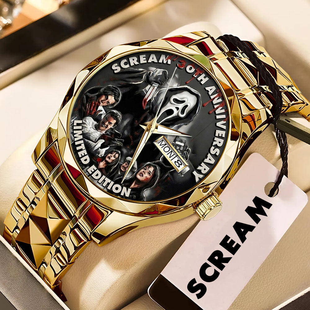 Scream 30th Anniversary Alloy Luxury Quartz Watch – TMTHU4211