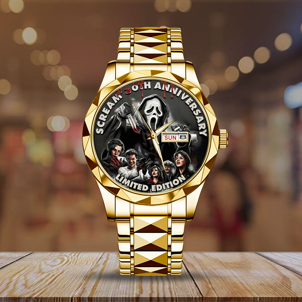 Scream 30th Anniversary Alloy Luxury Quartz Watch – TMTHU4211