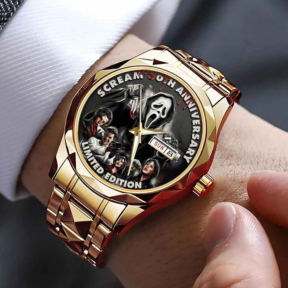 Scream 30th Anniversary Alloy Luxury Quartz Watch – TMTHU4211