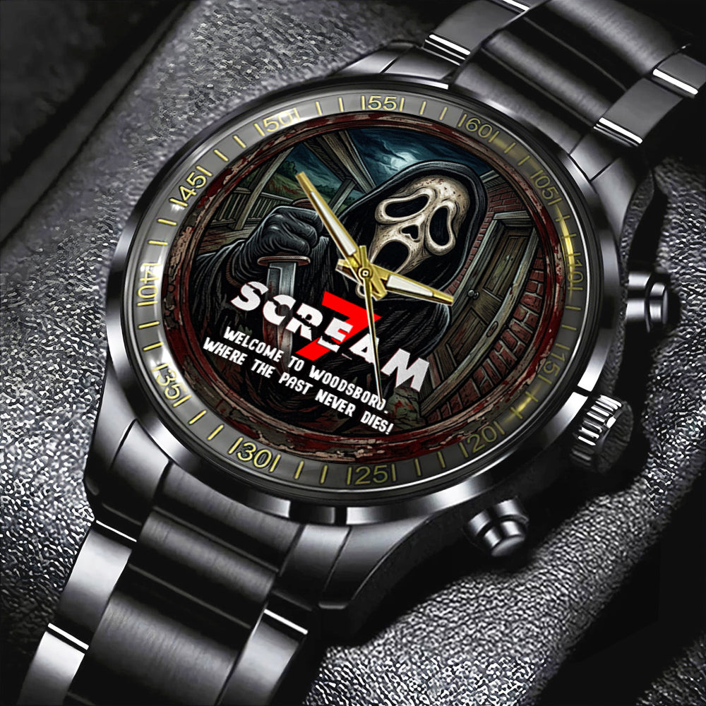 Scream 30th Anniversary Black Stainless Steel Watch – GNE5941