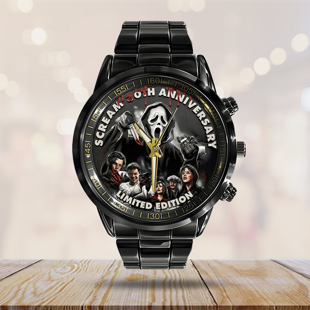 Scream 30th Anniversary Black Stainless Steel Watch – TMTHU4144