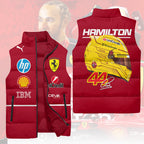 Scuderia Ferrari x Lewis Hamilton 3D Sleeveless Down Jacket – HOATT13435