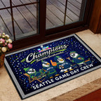 Seattle Seahawks 2025 Super Bowl LX Champions Custom Doormat – GNE5917