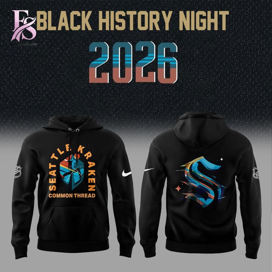 Seattle Kraken Black Hockey History Night 2026 Shirt