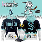 Seattle Kraken Peanuts Night Snoopy Sweatshirt