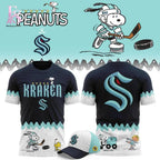 Seattle Kraken Peanuts Night Snoopy Sweatshirt