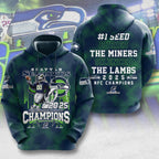 Seattle Seahawks 2025 NFC Champions 3D Apparel – MAITM14625