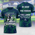 Seattle Seahawks 2025 NFC Champions 3D Apparel – MAITM14625