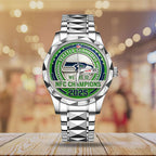 Seattle Seahawks 2025 NFC Champions Alloy Luxury Quartz Watch – MAITM14617