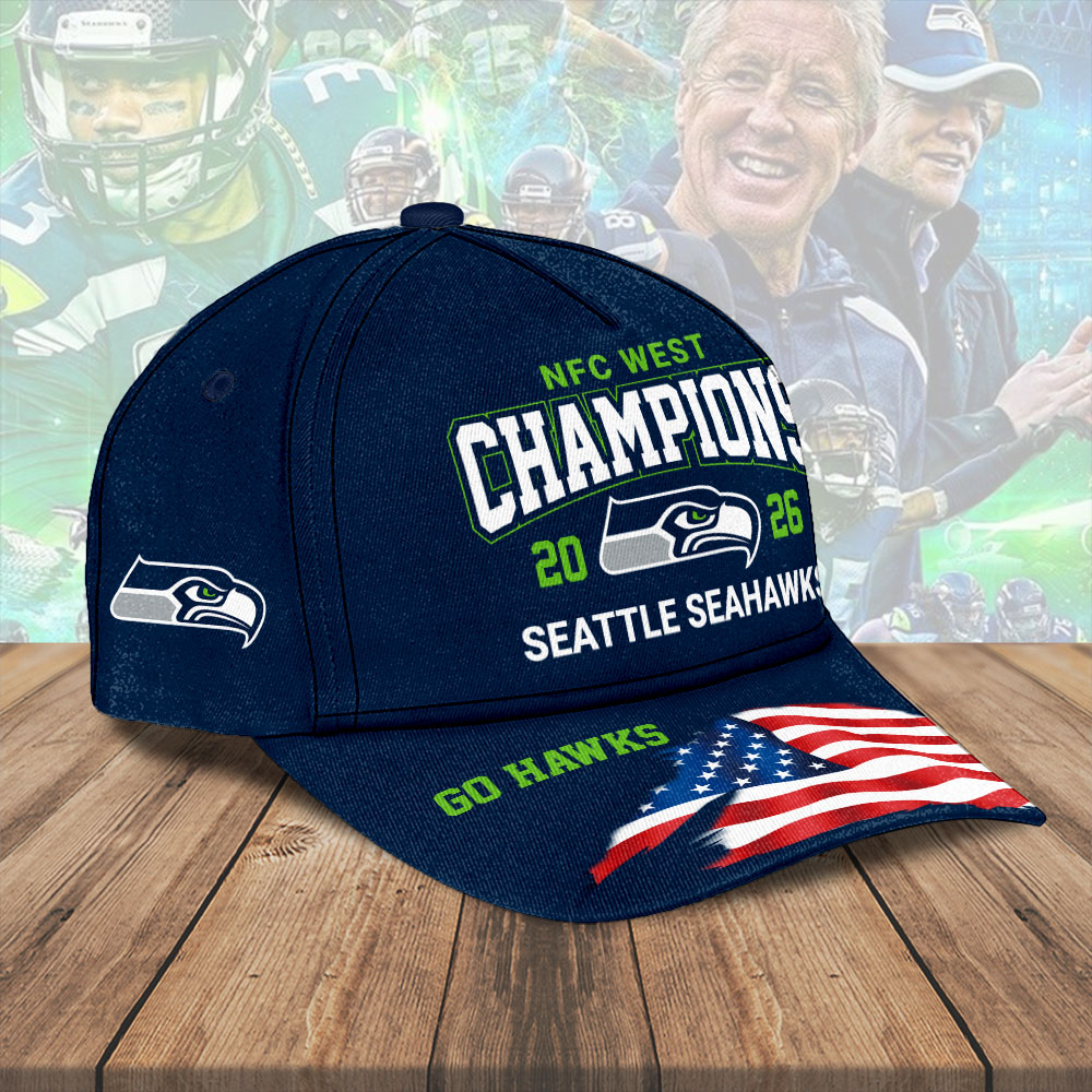 Seattle Seahawks 2025 NFC West Champions Classic Cap – HOATT15527