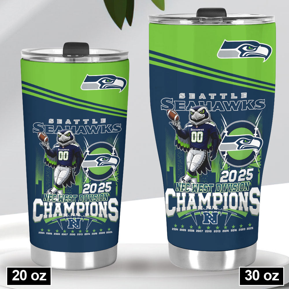 Seattle Seahawks 2025 NFC West Champions Tumbler Cup – HOATT15526