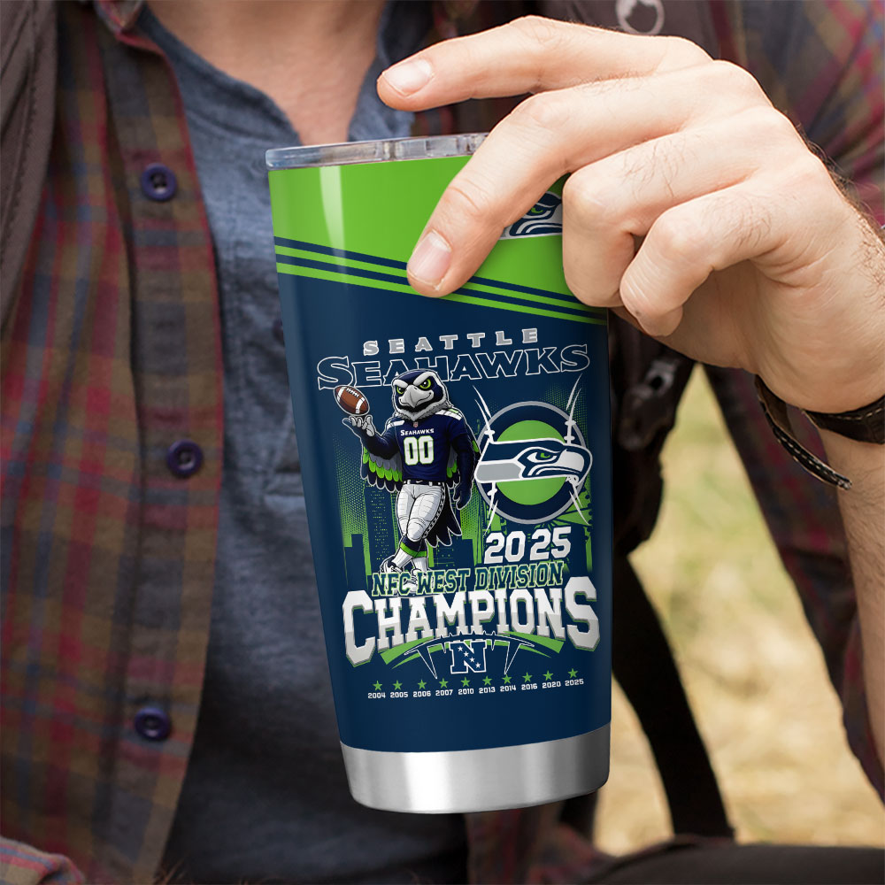 Seattle Seahawks 2025 NFC West Champions Tumbler Cup – HOATT15526