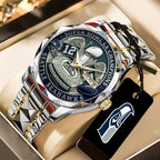 Seattle Seahawks 2025 Super Bowl LX Champions Alloy Luxury Quartz Watch – TANTN21043