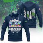Seattle Seahawks 2025 Super Bowl LX Champions 3D Apparel – TANTN20973
