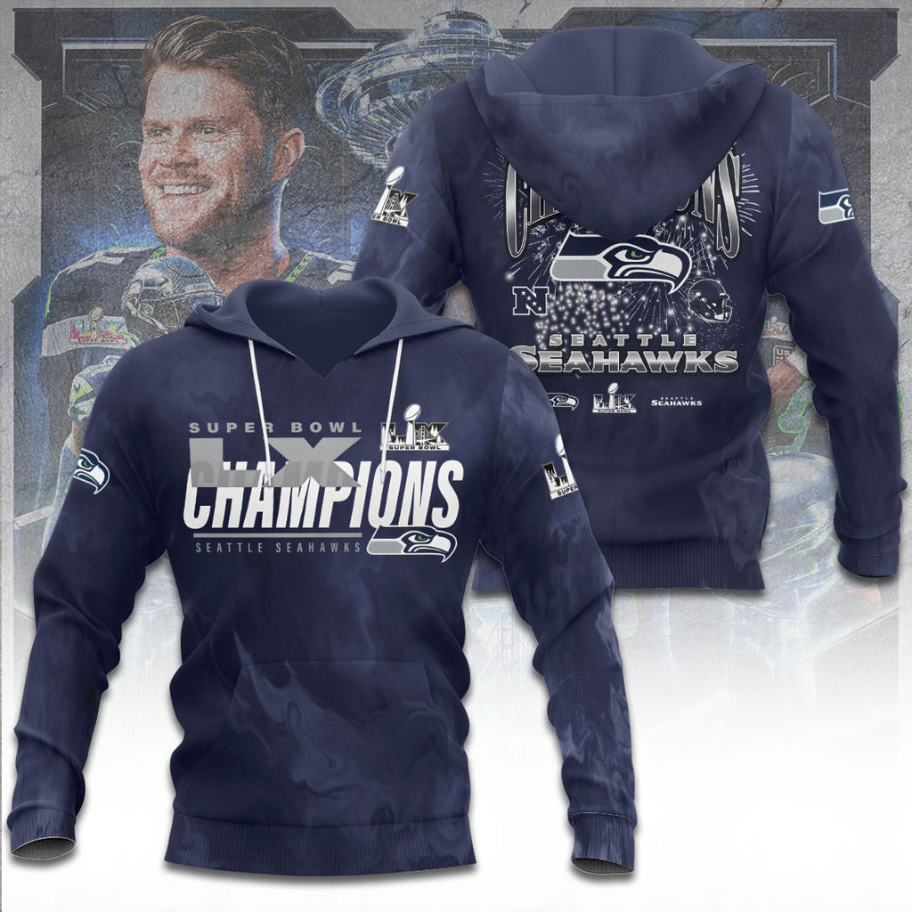Seattle Seahawks 2025 Super Bowl LX Champions 3D Apparel – TANTN21012