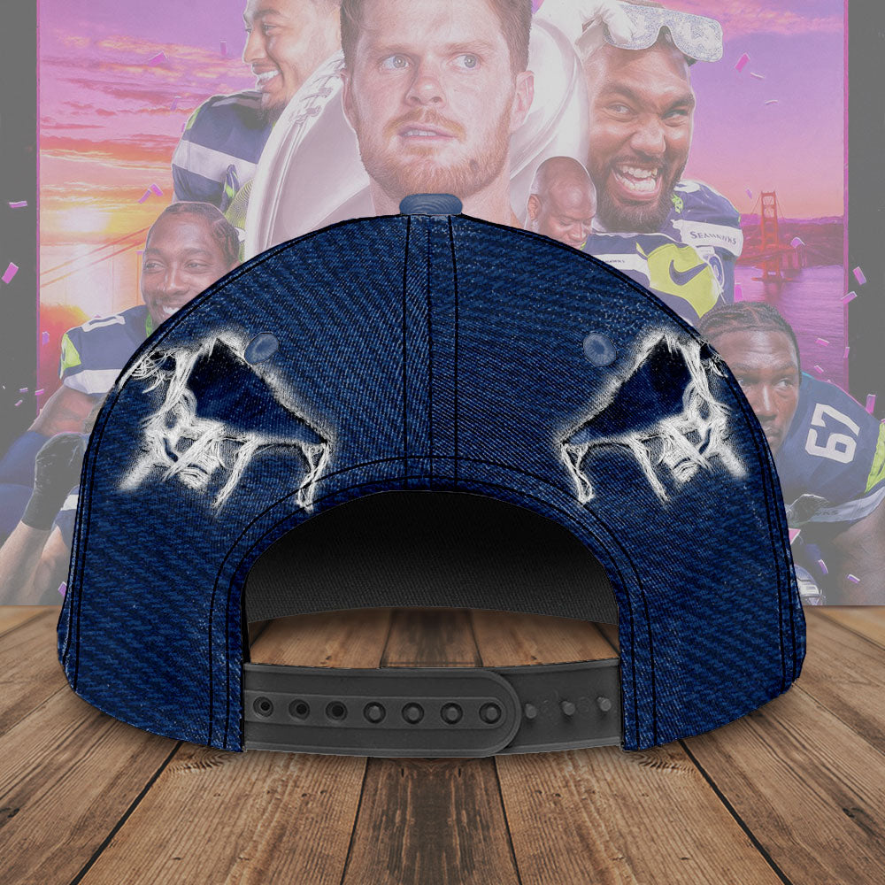 Seattle Seahawks 2025 Super Bowl LX Champions Classic Cap – TMTHU3862