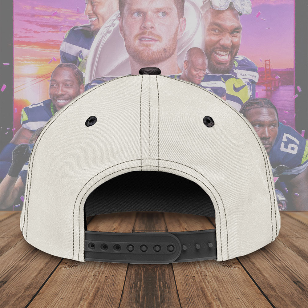 Seattle Seahawks 2025 Super Bowl LX Champions Classic Cap – TMTHU3871