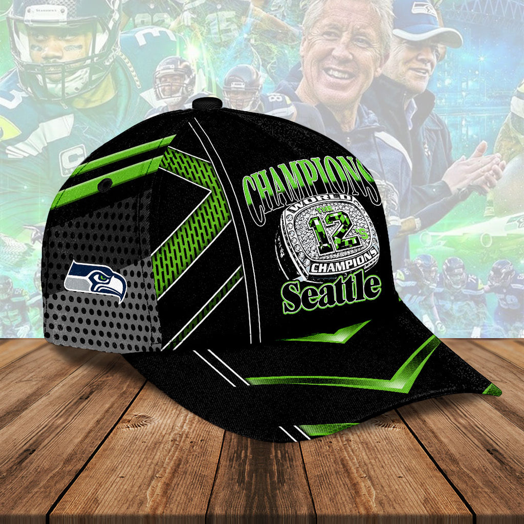 Seattle Seahawks 2025 Super Bowl LX Champions Classic Cap – HOATT16257