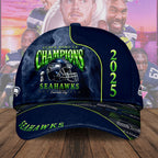 Seattle Seahawks 2025 Super Bowl LX Champions Classic Cap – TMTHU3985