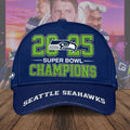 Seattle Seahawks 2025 Super Bowl LX Champions Classic Cap – TMTHU4156