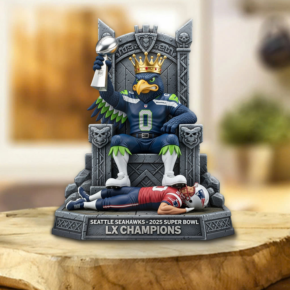 Seattle Seahawks 2025 Super Bowl LX Champions Custom Shape Acrylic Plaque – TMTHU3861