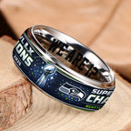 Seattle Seahawks 2025 Super Bowl LX Champions Custom Alloy Ring – TANTN21028