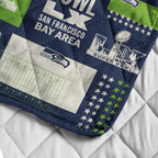 Seattle Seahawks 2025 Super Bowl LX Champions Quilt Blanket – TMTHU3942