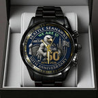 Seattle Seahawks 50th Anniversary 2026 Black Stainless Steel Watch – TANTN16079