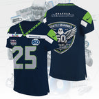 Seattle Seahawks 50th Anniversary 2026 3D Football Jersey – TMTHU3717