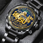 Seattle Seahawks 50th Anniversary Black Stainless Steel Watch – MAITM14412