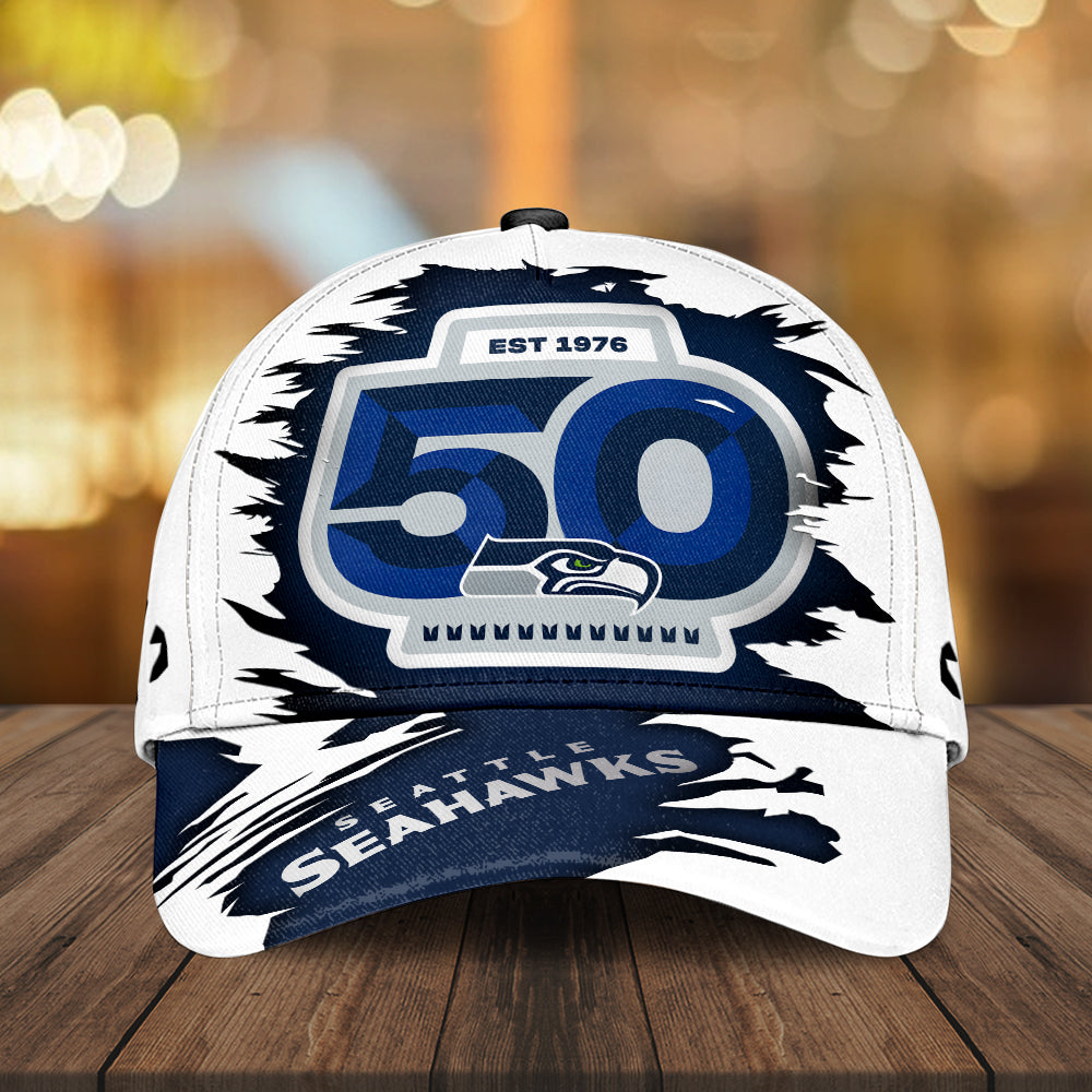 Seattle Seahawks 50th Anniversary Classic Cap – MAITM14449