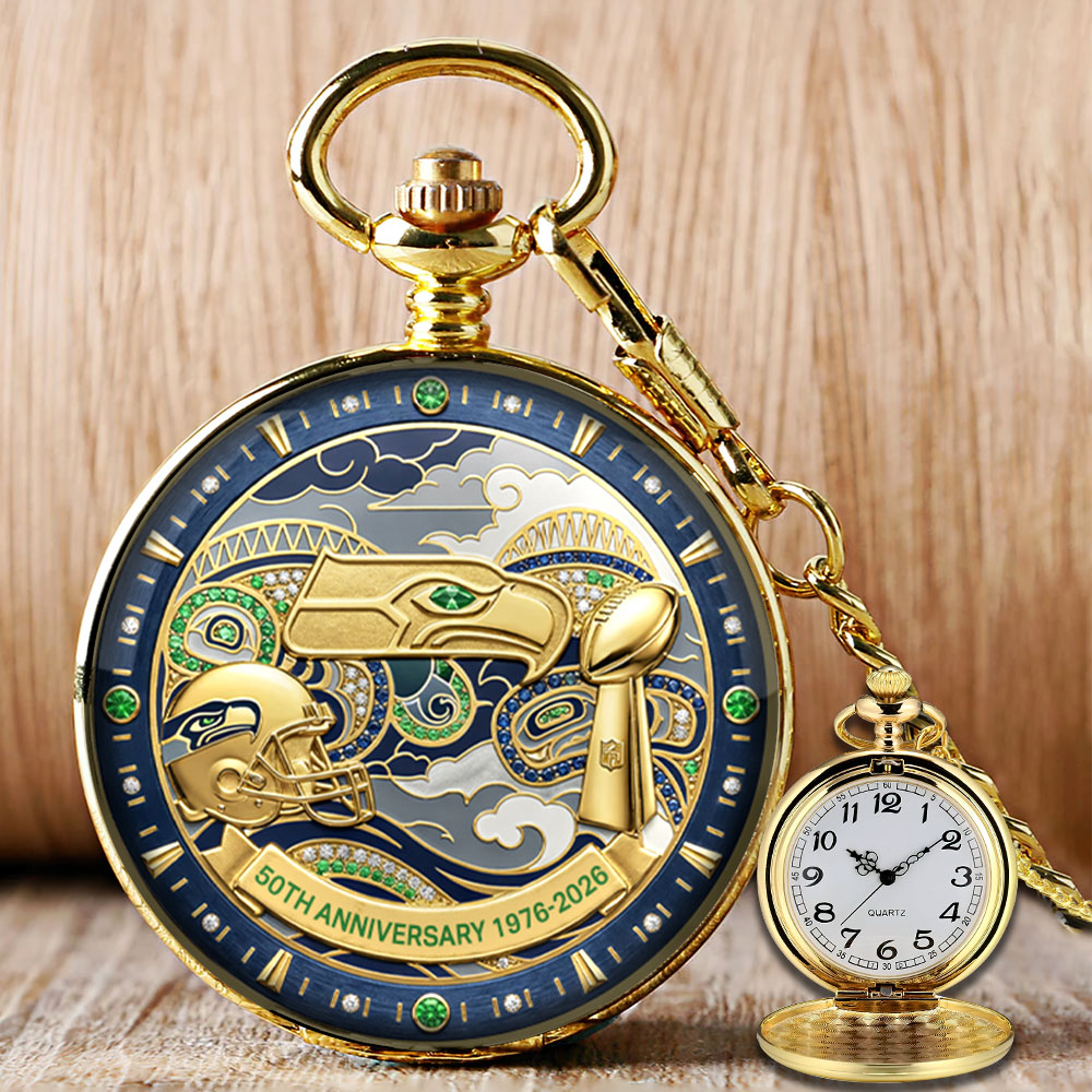 Seattle Seahawks 50th Anniversary Pocket Watch – MAITM14585