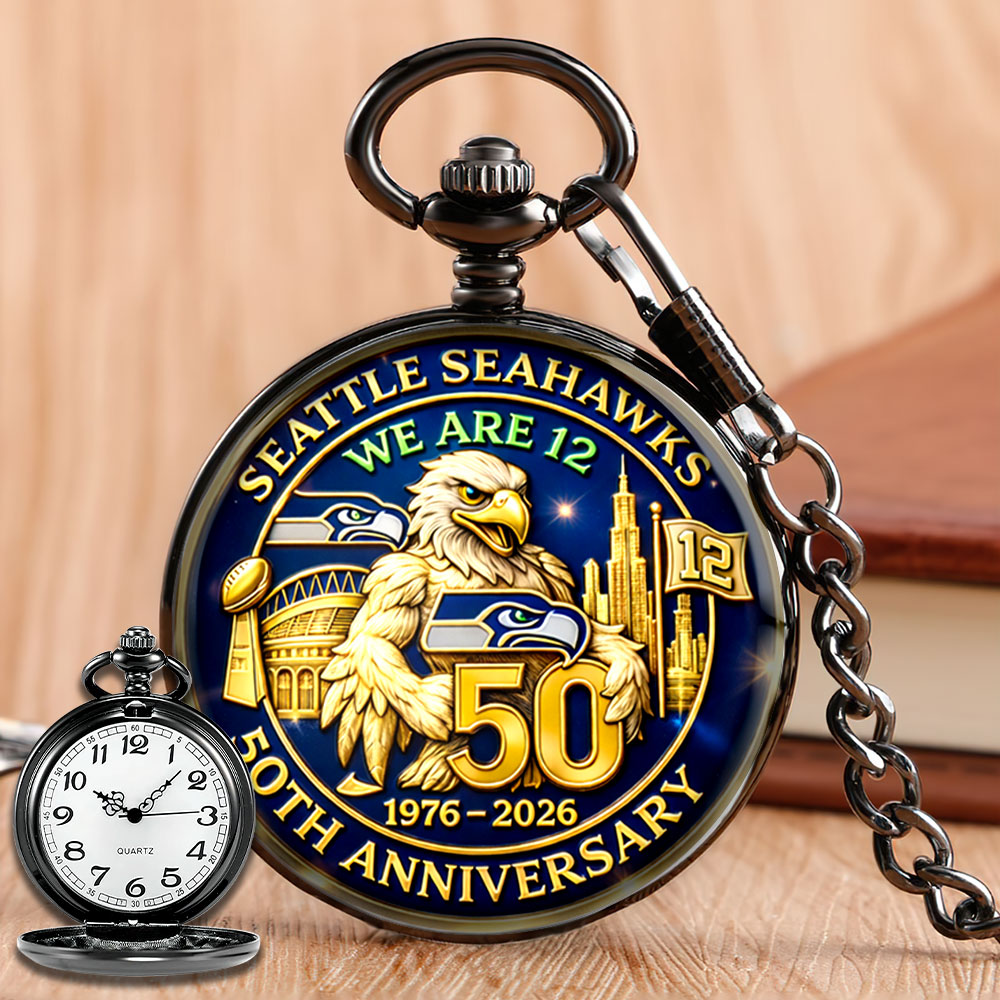 Seattle Seahawks 50th Anniversary Pocket Watch – MAITM14586