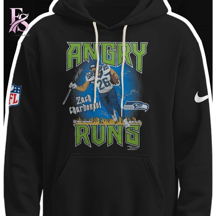 Seattle Seahawks Angry Runs Hoodie