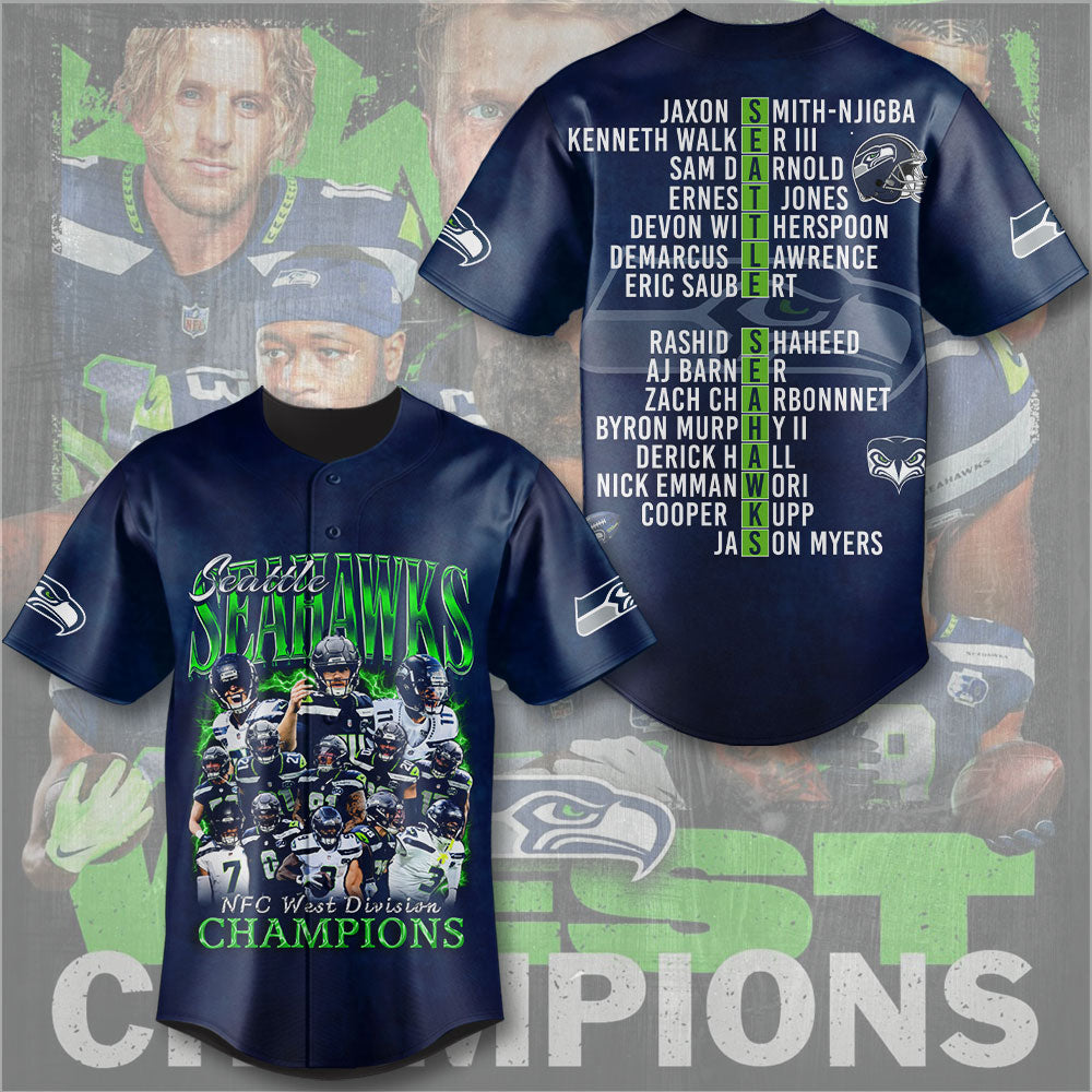 Seattle Seahawks Baseball Jersey – TMTHU3354