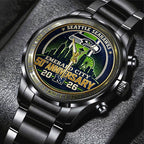 Seattle Seahawks Black Stainless Steel Watch – TMTHU3320